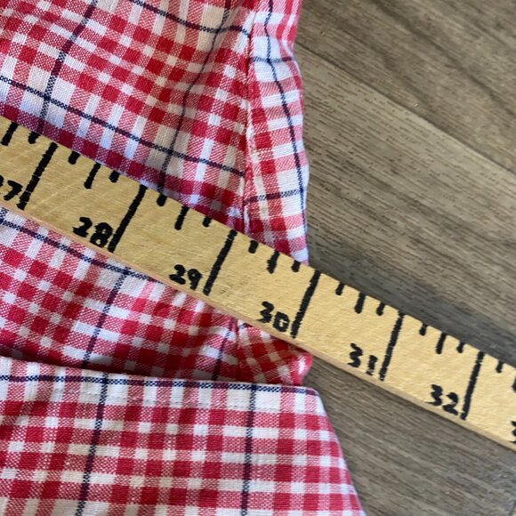 Banana Republic Red Plaid Long Sleeve Button Down Shirt Men's Size XXL - Picture 4 of 5